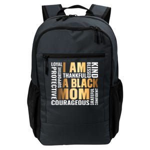 Womens I'm A Black Mom African American Mother's Day Daily Commute Backpack