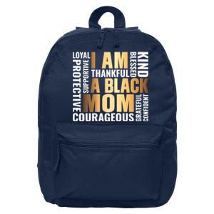 Womens I'm A Black Mom African American Mother's Day 16 in Basic Backpack