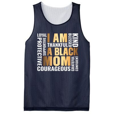 Womens I'm A Black Mom African American Mother's Day Mesh Reversible Basketball Jersey Tank