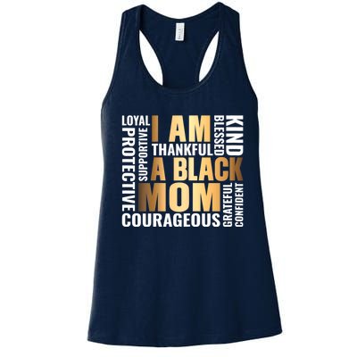 Womens I'm A Black Mom African American Mother's Day Women's Racerback Tank