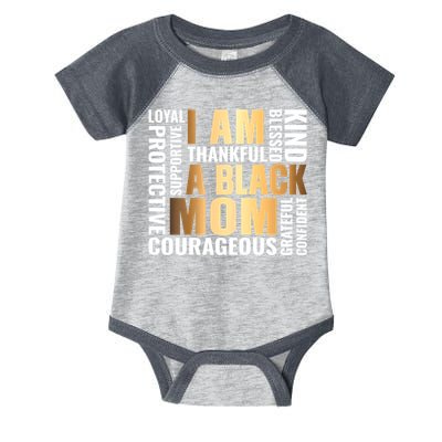 Womens I'm A Black Mom African American Mother's Day Infant Baby Jersey Bodysuit