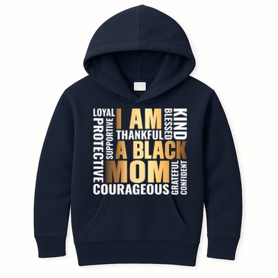 Womens I'm A Black Mom African American Mother's Day Kids Hoodie