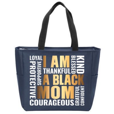 Womens I'm A Black Mom African American Mother's Day Zip Tote Bag