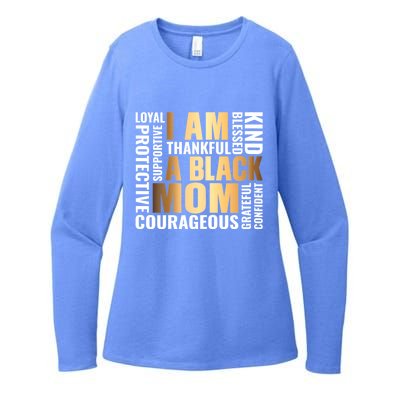 Womens I'm A Black Mom African American Mother's Day Womens CVC Long Sleeve Shirt