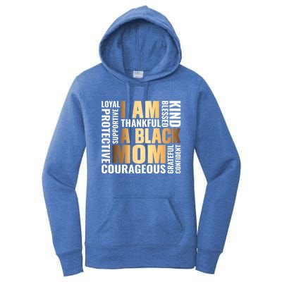 Womens I'm A Black Mom African American Mother's Day Women's Pullover Hoodie