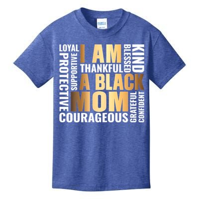 Womens I'm A Black Mom African American Mother's Day Kids T-Shirt