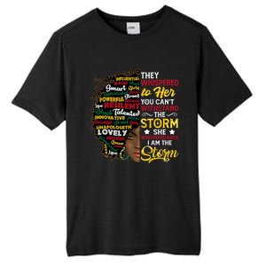 Wo I Am Storm They Whispered To Her You Can't Withstand Gift Tall Fusion ChromaSoft Performance T-Shirt