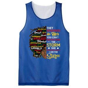 Wo I Am Storm They Whispered To Her You Can't Withstand Gift Mesh Reversible Basketball Jersey Tank