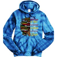 Wo I Am Storm They Whispered To Her You Can't Withstand Gift Tie Dye Hoodie