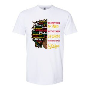 Wo I Am Storm They Whispered To Her You Can't Withstand Gift Softstyle CVC T-Shirt