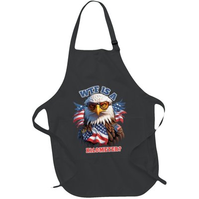 Wtf Is A Kilometer Eagle Usa July 4th Apron