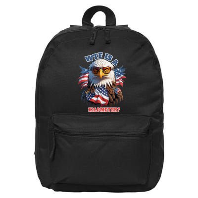 Wtf Is A Kilometer Eagle Usa July 4th 16 in Basic Backpack