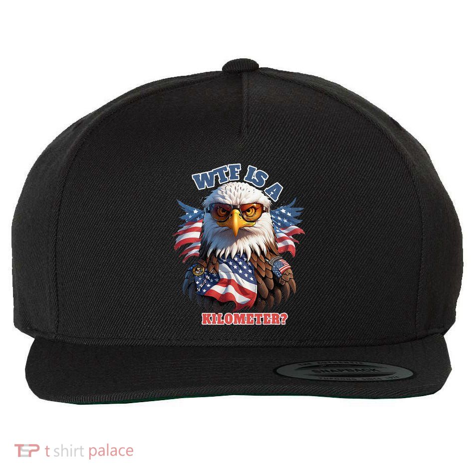 Wtf Is A Kilometer Eagle Usa July 4th Wool Snapback Cap