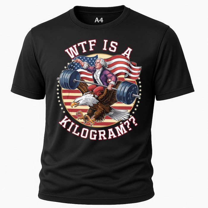 Wtf Is A Kilogram Funny 4th Of July Patriotic Eagle Usa Cooling Performance Crew T-Shirt