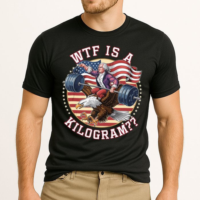 Wtf Is A Kilogram Funny 4th Of July Patriotic Eagle Usa Cooling Performance Crew T-Shirt
