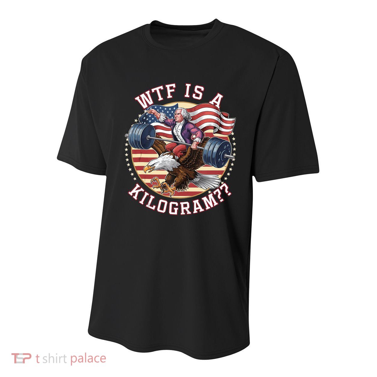 Wtf Is A Kilogram Funny 4th Of July Patriotic Eagle Usa Youth Performance Sprint T-Shirt