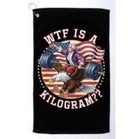 Wtf Is A Kilogram Funny 4th Of July Patriotic Eagle Usa Golf Towel