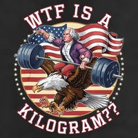 Wtf Is A Kilogram Funny 4th Of July Patriotic Eagle Usa Golf Towel