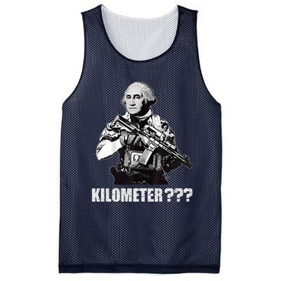 What Is A Kilometer George Washington Meme Funny 4th Of July Mesh Reversible Basketball Jersey Tank