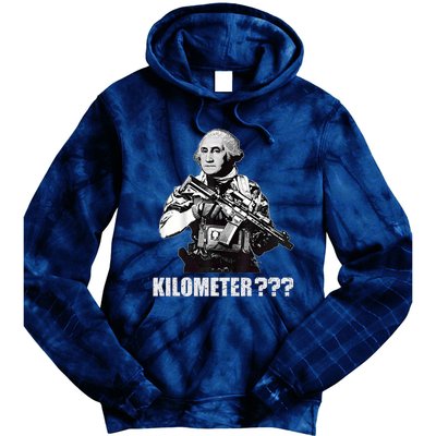 What Is A Kilometer George Washington Meme Funny 4th Of July Tie Dye Hoodie