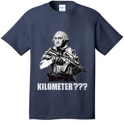 What Is A Kilometer George Washington Meme Funny 4th Of July T-Shirt