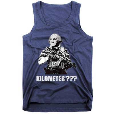 What Is A Kilometer George Washington Meme Funny 4th Of July Tank Top