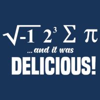 Wo I Ate Some Pie And It Was Delicious Funny Math Pun Pi Day V-Neck Valucap Bio-Washed Visor
