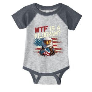 Wtf Is A Kilogram Funny 4th Of July Patriotic Eagle Usa Infant Baby Jersey Bodysuit