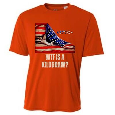 Wtf Is A Kilogram Funny 4th Of July Usa2024 Patriotic Cooling Performance Crew T-Shirt