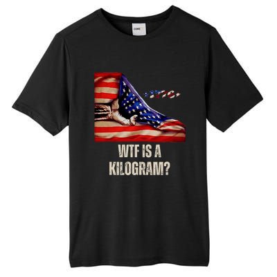 Wtf Is A Kilogram Funny 4th Of July Usa2024 Patriotic Tall Fusion ChromaSoft Performance T-Shirt