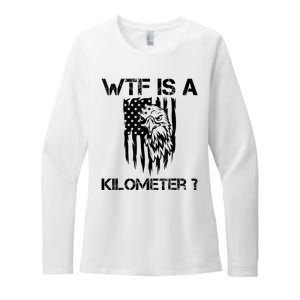 Wtf Is A Kilometer Eagle Badge American Signature Burger Womens CVC Long Sleeve Shirt