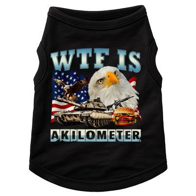 Wtf Is A Kilometer Eagle Badge American Signature Burger Doggie Tank
