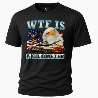 Wtf Is A Kilometer Eagle Badge American Signature Burger Performance Shirt