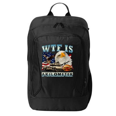 Wtf Is A Kilometer Eagle Badge American Signature Burger City Backpack