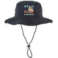 Wtf Is A Kilometer Eagle Badge American Signature Burger Bucket Hat