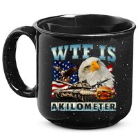 Wtf Is A Kilometer Eagle Badge American Signature Burger 15oz Campfire Ceramic Mug