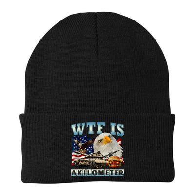 Wtf Is A Kilometer Eagle Badge American Signature Burger Beanie
