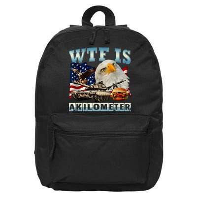 Wtf Is A Kilometer Eagle Badge American Signature Burger 16 in Basic Backpack