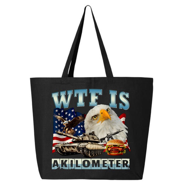 Wtf Is A Kilometer Eagle Badge American Signature Burger 25L Jumbo Tote