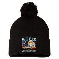 Wtf Is A Kilometer Eagle Badge American Signature Burger Pom Pom 12in Knit Beanie
