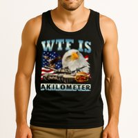 Wtf Is A Kilometer Eagle Badge American Signature Burger Tank Top