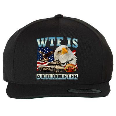 Wtf Is A Kilometer Eagle Badge American Signature Burger Wool Snapback Cap