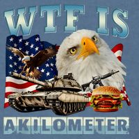 Wtf Is A Kilometer Eagle Badge American Signature Burger Garment-Dyed Sweatshirt