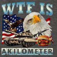 Wtf Is A Kilometer Eagle Badge American Signature Burger Vector Backpack