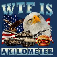 Wtf Is A Kilometer Eagle Badge American Signature Burger Infant Baby Jersey Bodysuit