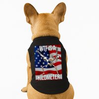 Wtf Is A Kilometer American Skeleton Funny Doggie Tank