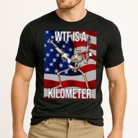 Wtf Is A Kilometer American Skeleton Funny Performance Shirt