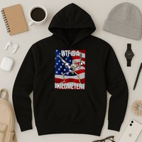 Wtf Is A Kilometer American Skeleton Funny Hoodie