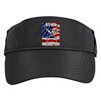 Wtf Is A Kilometer American Skeleton Funny Adult Drive Performance Visor