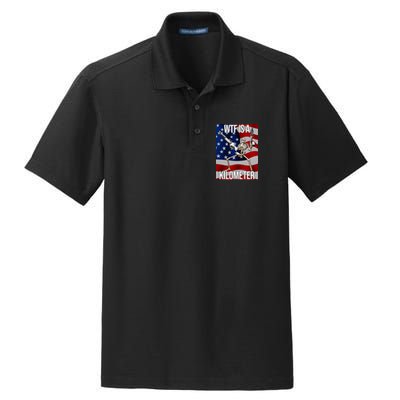 Wtf Is A Kilometer American Skeleton Funny Dry Zone Grid Polo